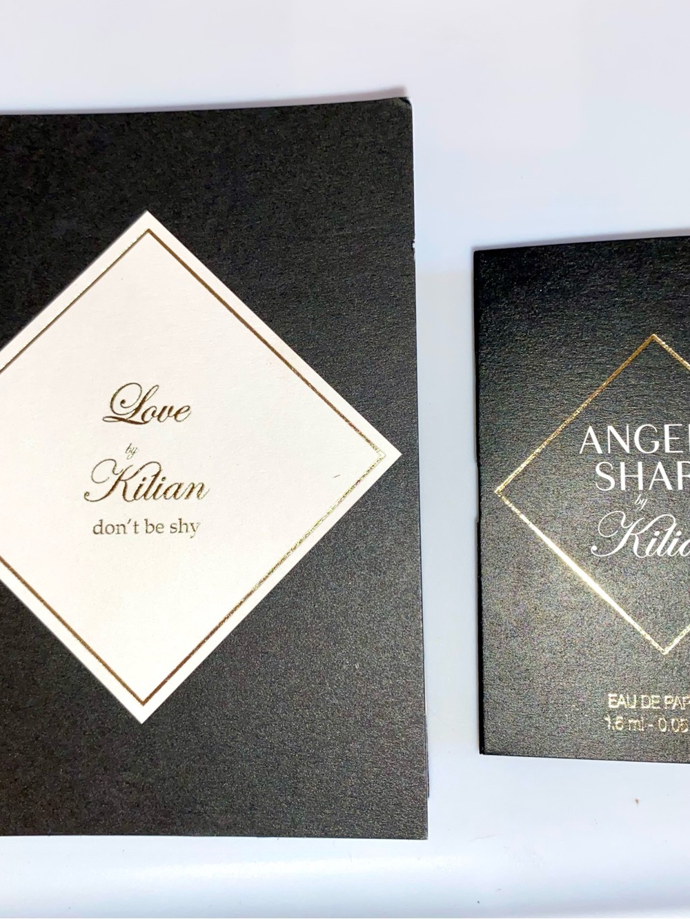 2 PC Killian Spray Vial .05 oz samples: Don’t Be Shy & Angel Share NEW in Cards!